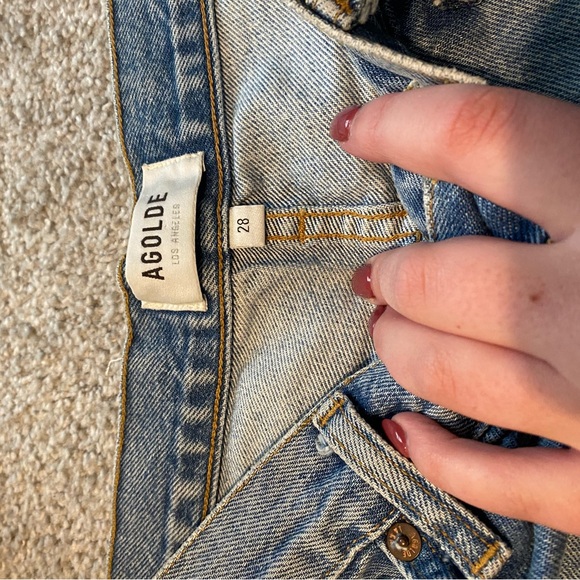 AGOLDE Relaxed Boot Cut Jeans Raw Hem - Picture 5 of 8